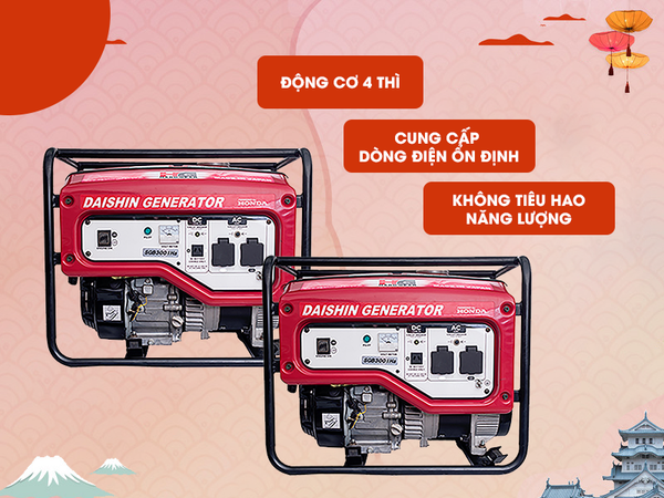 Máy phát điện gia đình Daishin 3001
