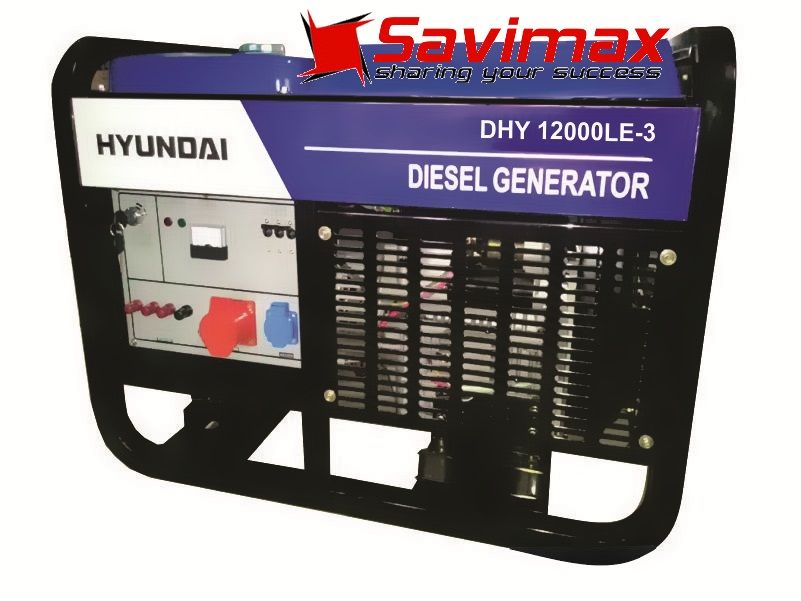 Máy phát điện Hyundai Diesel DHY12500LE-3 công suất 10kw