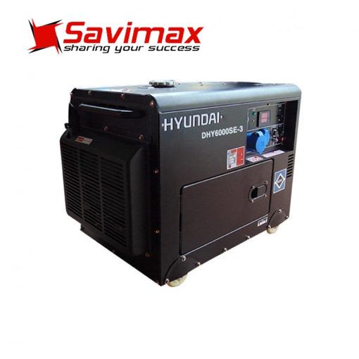 Máy phát điện chạy dầu 6kva 3pha cách âm Hyundai DHY6000SE-3