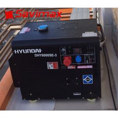 Máy phát điện chạy dầu 6kva 3pha cách âm Hyundai DHY6000SE-3