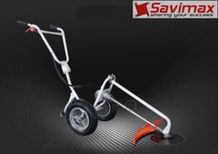 Khung ráp lắp máy cắt cỏ đẩy tay có bánh xe di chuyển
