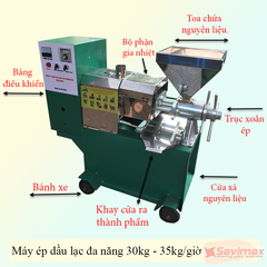 Máy Ép Dầu Lạc Đa Năng  OKASU OS35