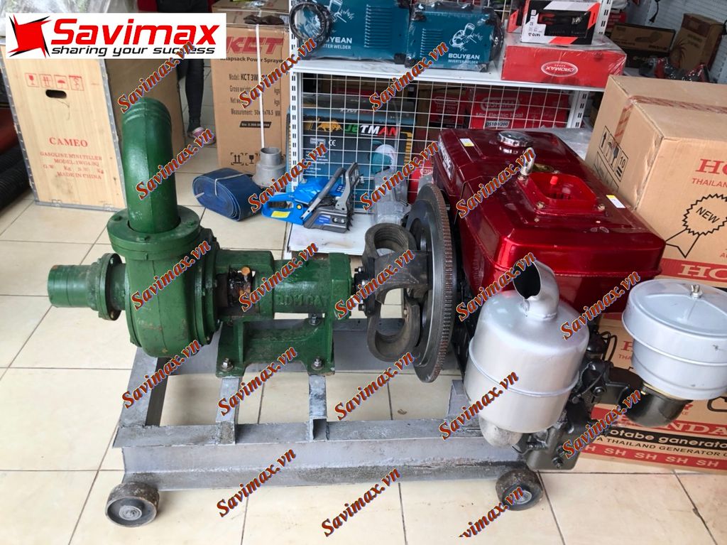 MÁY BƠM HÚT CÁT, BÙN THẢI, HỐ GA LẮP ĐẦU NỔ DIEZEL 30HP