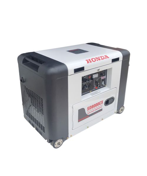 Máy phát điện Honda SD8000CX (5.5kw, chạy dầu, đề nổ, vỏ chống ồn)