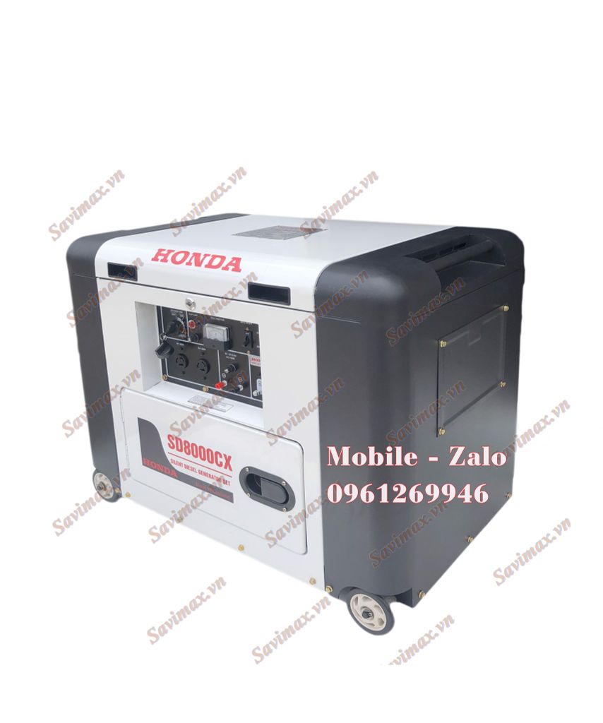 Máy phát điện Honda SD8000CX (5.5kw, chạy dầu, đề nổ, vỏ chống ồn)