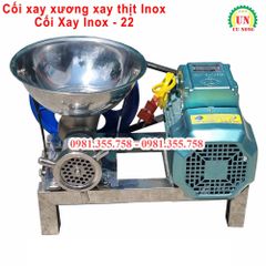 Máy xay thịt xay xương inox cối 22