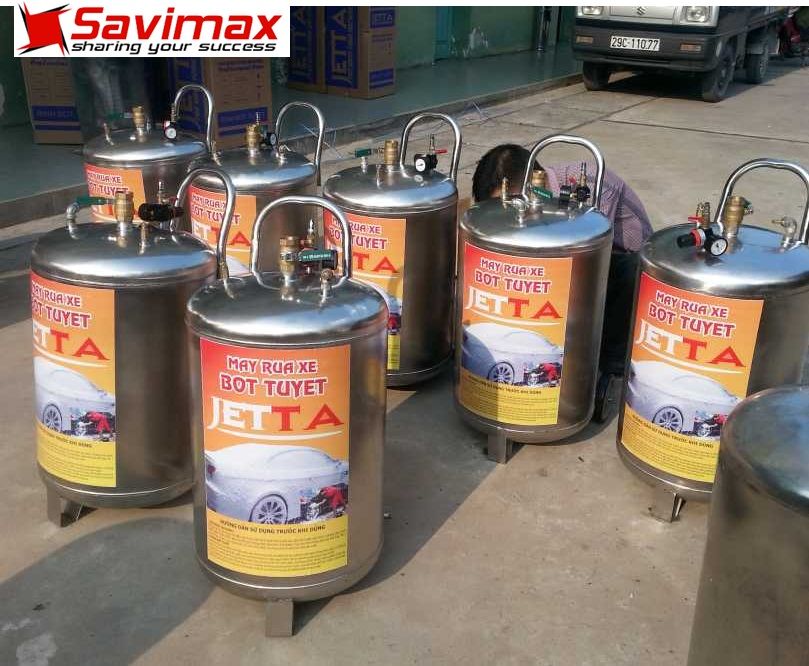 BÌNH BỌT TUYẾT RỬA XE 70 LÍT INOX-JETTA