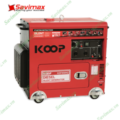 Máy phát điện Koop KDF 8500Q chạy dầu công suất 6.5kva