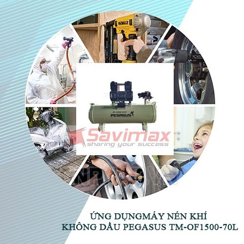 Máy nén khí giảm âm PEGASUS TM-OF1500-70L