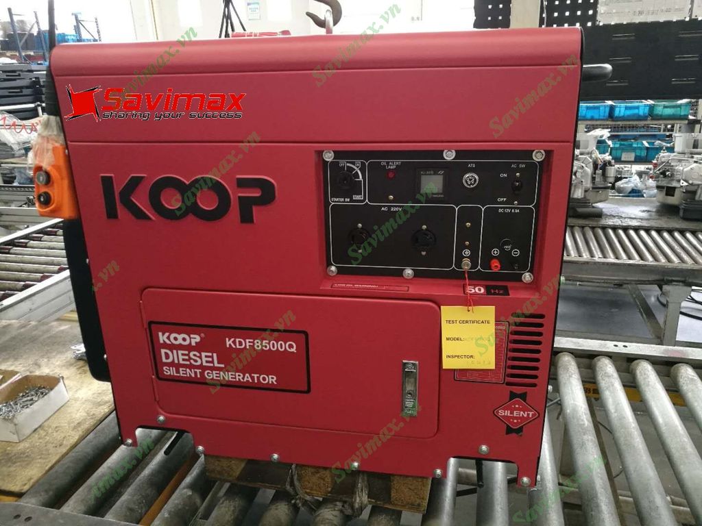 Máy phát điện Koop KDF 8500Q chạy dầu công suất 6.5kva