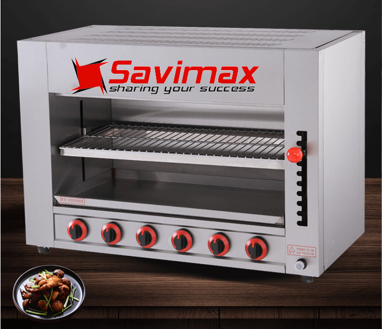 Lò nướng salamander 6 họng gas WYG-745-B