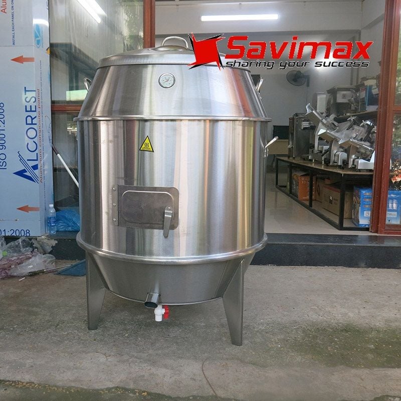Lu quay vịt inox 80