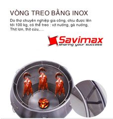 Lu quay vịt inox 80