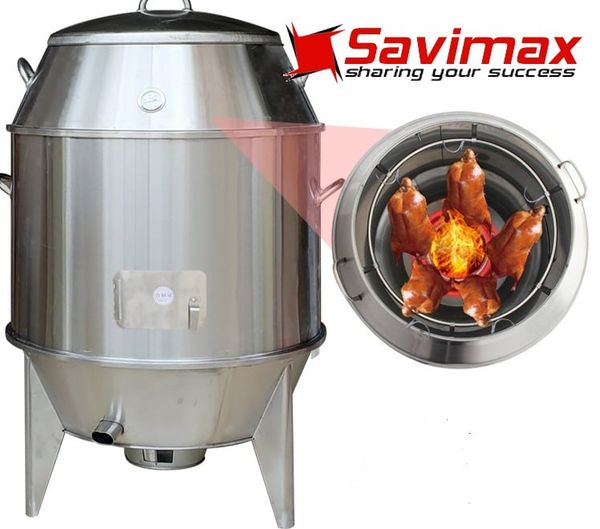Lu quay vịt inox 80