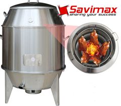 Lu quay vịt inox 80