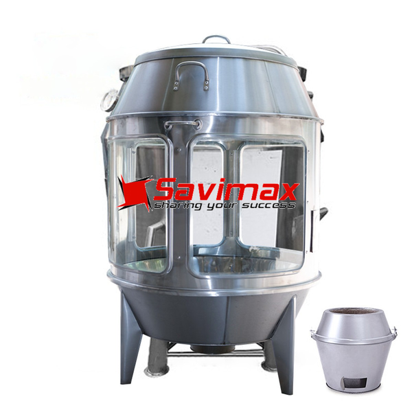 Lò quay vịt kính 90
