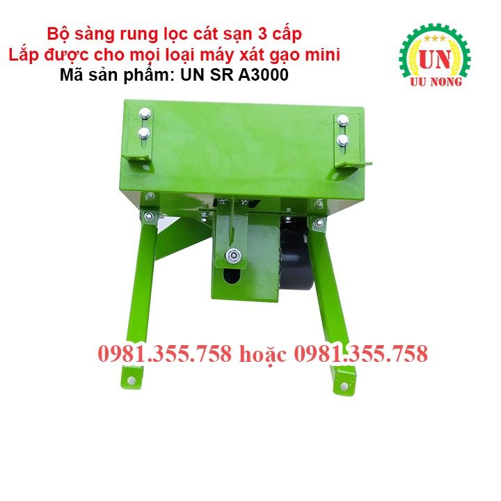 Bộ sàng rung lọc cát sạn 3 cấp UN SR A3000