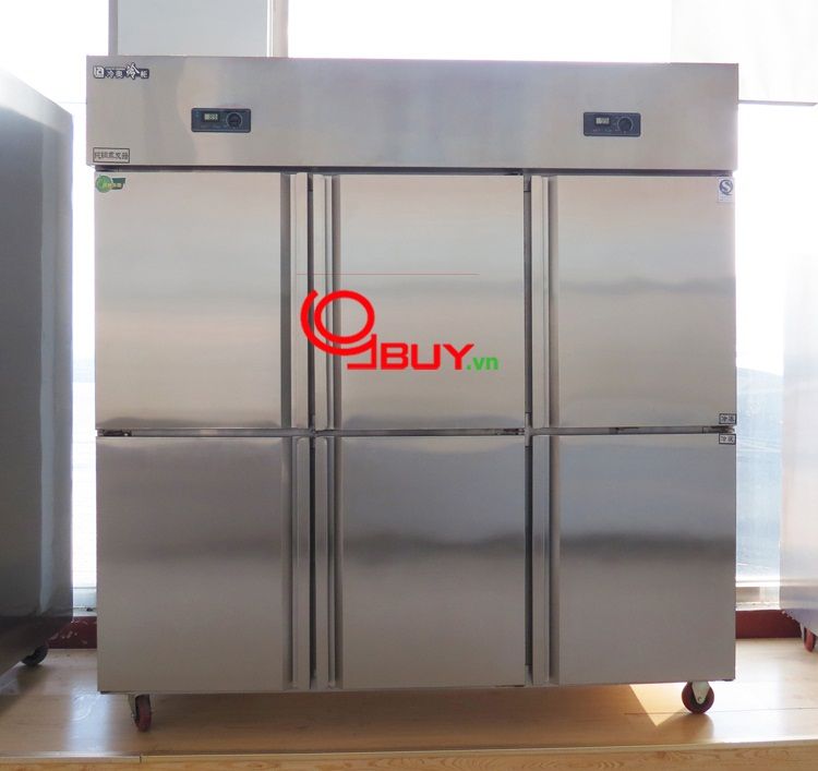 Tủ bảo quản 6 cánh inox (một chế độ đông)