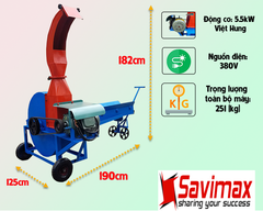 Máy băm cỏ voi công nghiệp cổ cao OKASU OS55