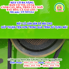 Máy băm rơm đa năng Ưu Nông UN 9ZT-0.6