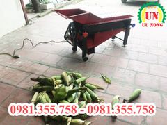 Máy bóc vỏ ngô 4 trục có quạt gió lớn