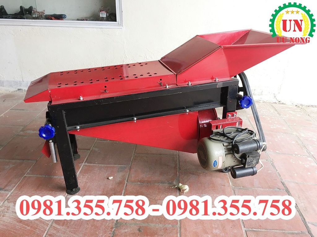 Máy bóc vỏ ngô 4 trục có quạt gió lớn
