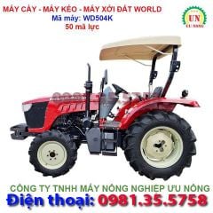 Máy cày máy kéo máy xới đất 50 HP 2 cầu World WD504K