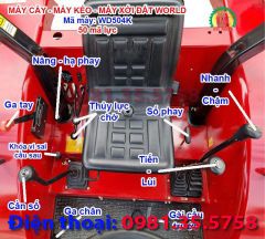 Máy cày máy kéo máy xới đất 50 HP 2 cầu World WD504K