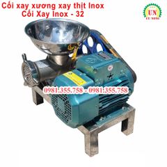 Máy xay thịt xay xương inox cối 32