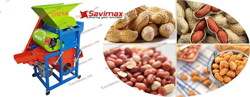 Máy bóc vỏ lạc 2 quạt gió không động cơ TK13