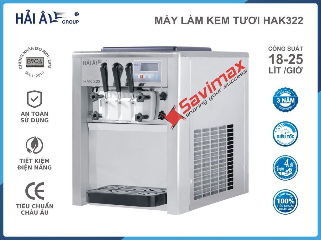 Máy Làm Kem Tươi Hải Âu HAK 322