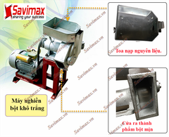 Máy nghiền bột khô trắng TK02