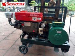 Máy phát điện đầu nổ diesel D15 lắp củ phát 5kw mát gió hoặc mát nước