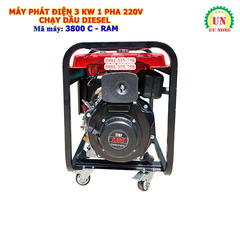 Máy phát điện 3Kw chạy dầu 3800C RAM