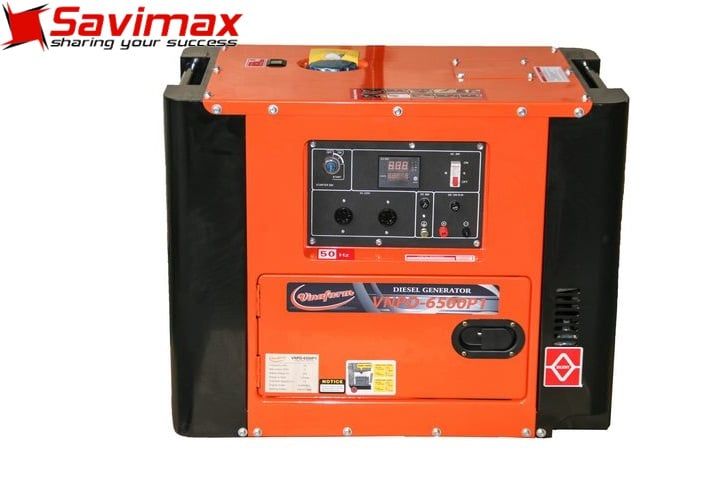 MÁY PHÁT ĐIỆN CHẠY DẦU VINAFARM  VNPD-6500P1 (công suất 5KW, đề nổ, chạy dầu)