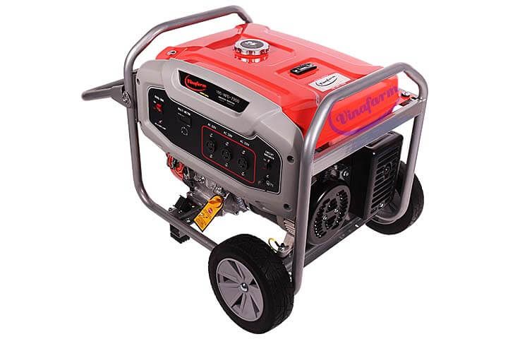 Máy phát điện chạy Xăng 7900 VINAFARM ( công suất 5,5 kw, giật nổ, có bánh xe di chuyển)