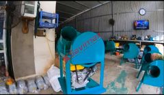 Máy thái chuối băm cỏ làm thức ăn thô xanh cho gia súc  động cơ xăng 4 thì tiện dụng