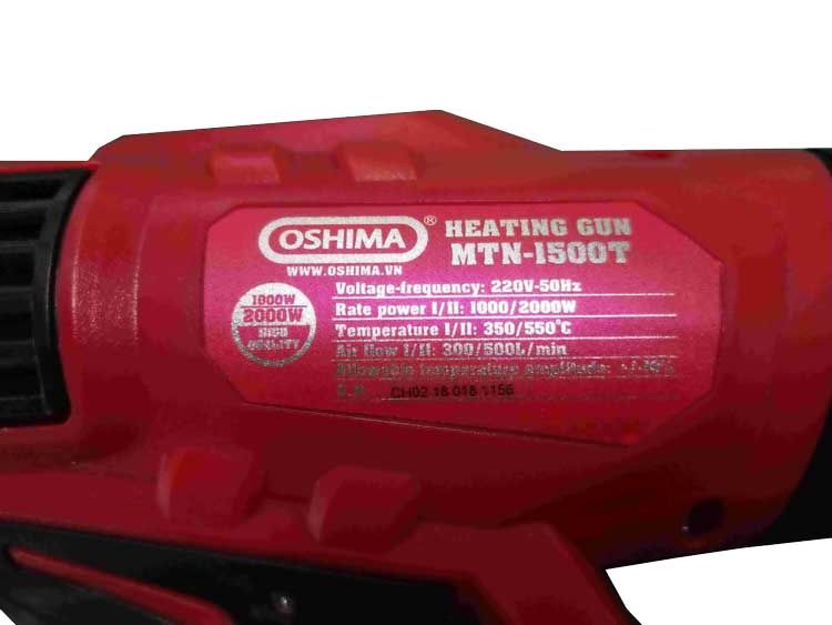 Máy thổi nhiệt Oshima MTN-1500