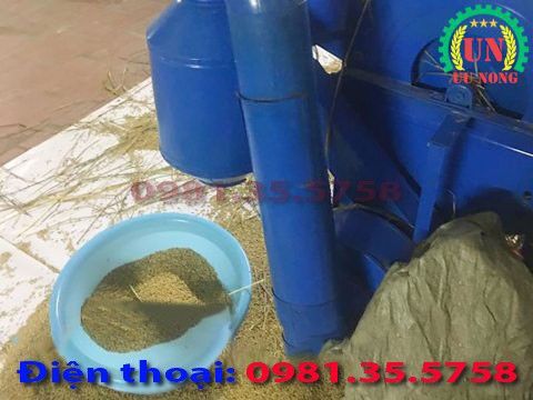 máy tuốt lúa tuốt hạt mini