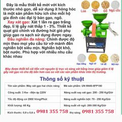 Máy xay xát gạo 2 chức năng UN 6N40-6FP180