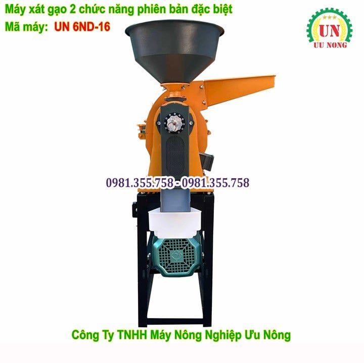 Máy xay xát lúa gạo đầu nghiền búa UN 6ND-16