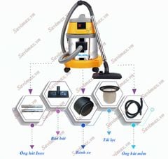 Máy hút bụi hút nước Palada PA15A