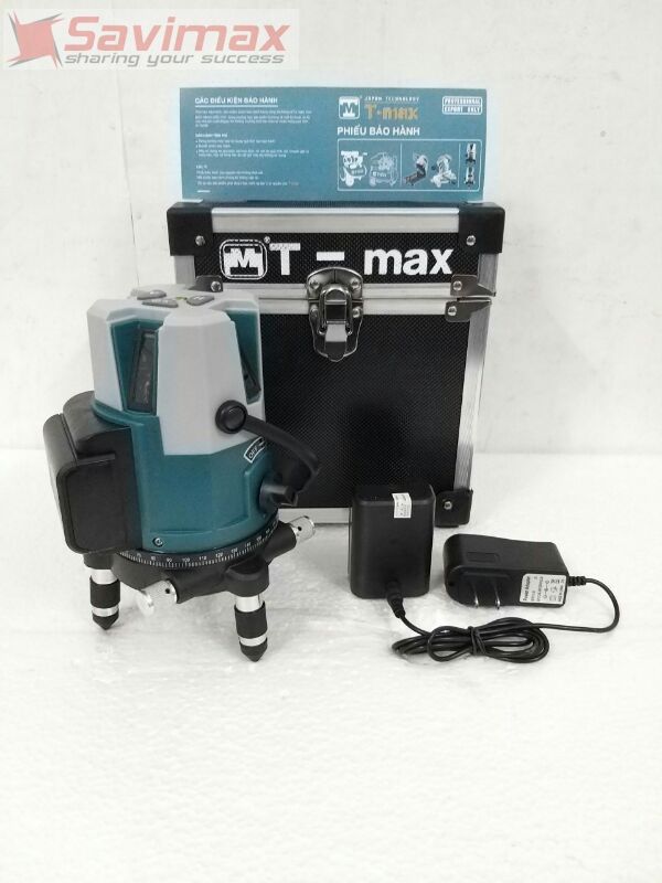 Máy cân mực laser 5 tia xanh Tmax kèm bộ chân rút