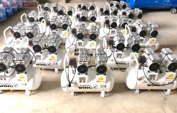 Máy Nén Khí Không Dầu Giảm Âm Wing TW-OF550x2 50L