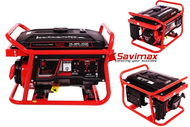 Máy phát điện chạy xăng giật nổ 2.5KVA VINAFARM SV3500
