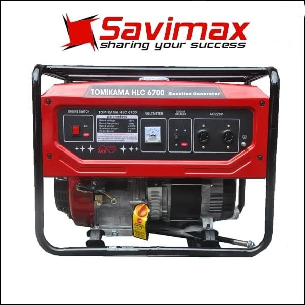 Máy phát điện chạy xăng Tomikama HLC 6700 giật nổ