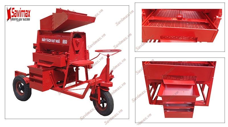 MÁY TÁCH HẠT NGÔ 80 TỰ HÀNH TK80