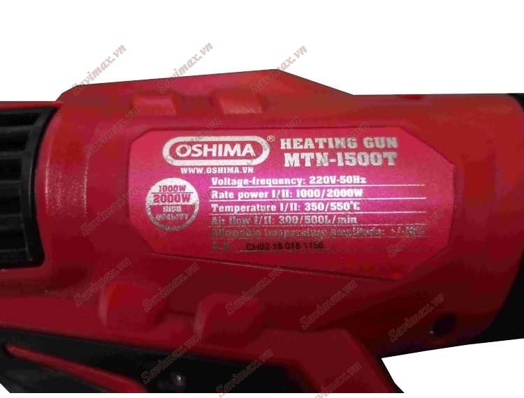 Máy thổi nhiệt Oshima MTN 1500T