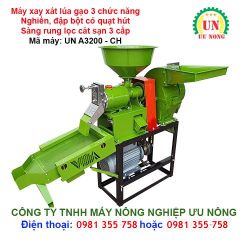 Máy xay xát lúa gạo 3 chức năng A3200-CH