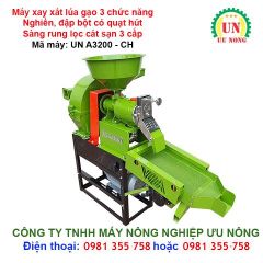 Máy xay xát lúa gạo 3 chức năng A3200-CH